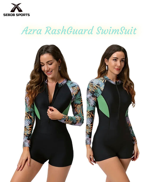 Azure RashGuard Swimsuit