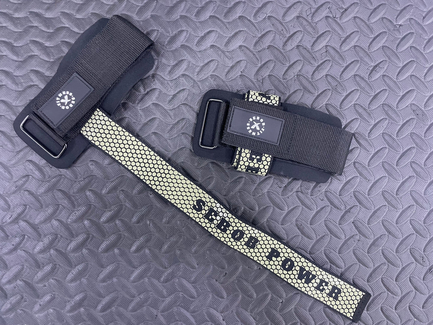 Powerlifting Deadlift straps with Gel Grips