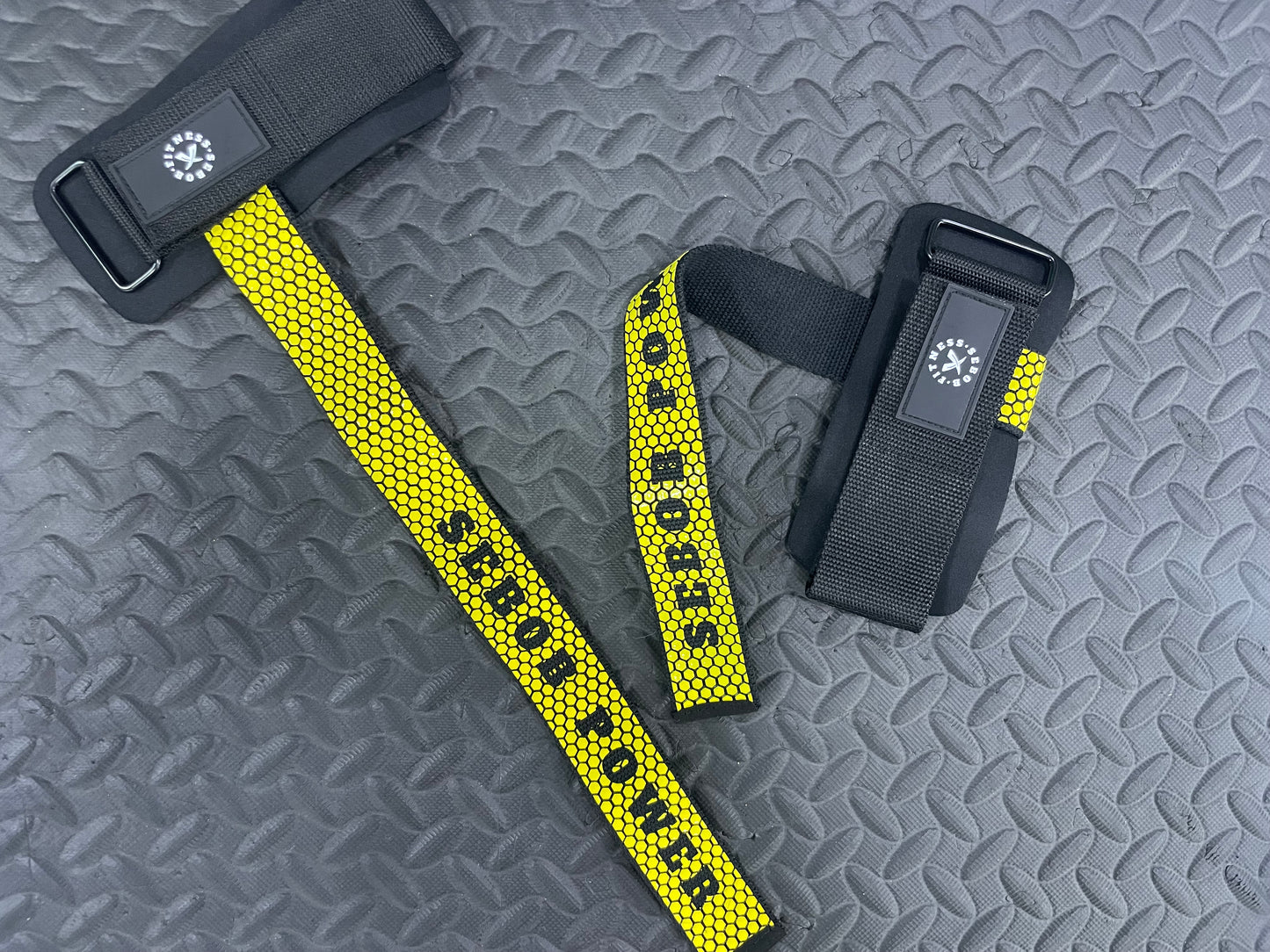 Powerlifting Deadlift straps with Gel Grips