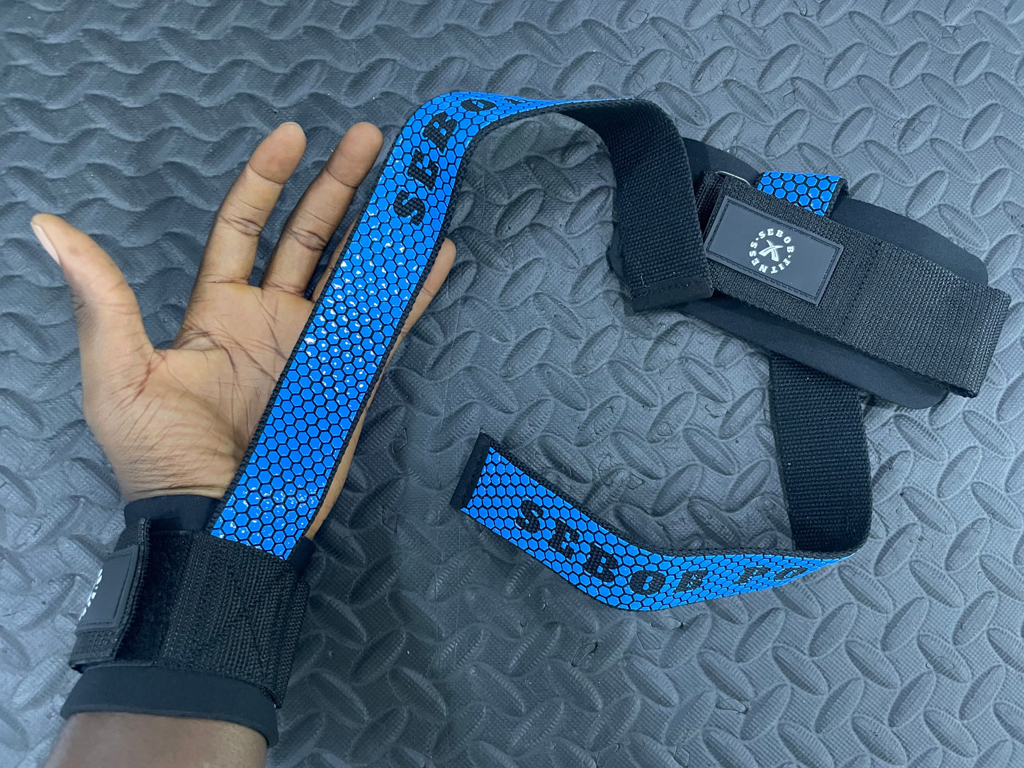 Powerlifting Deadlift straps with Gel Grips